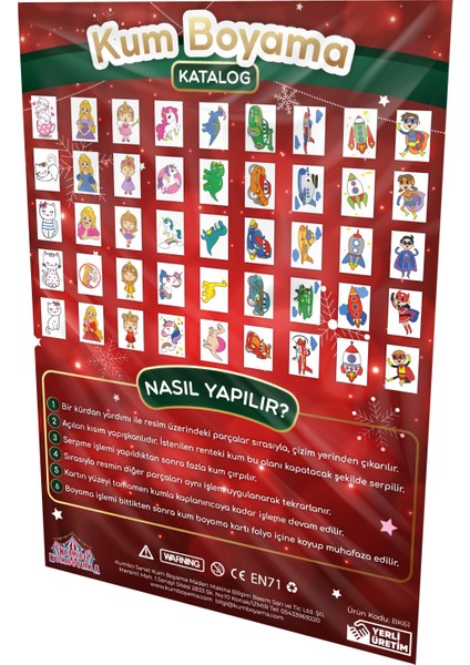 Noel Baba Yılbaşı Özel Kum Boyama Aktivite Seti