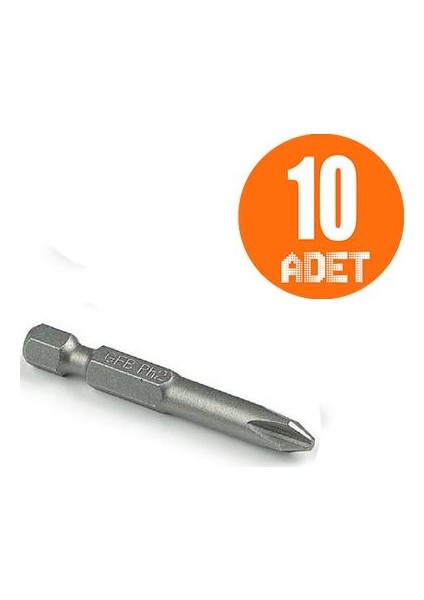 Ph2 Yıldız Bits Uç 50 mm 10 Adet