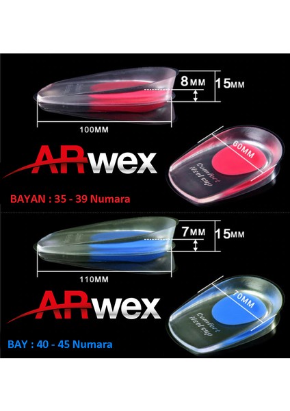 Yapışkanlı Silikon Topuk Dikeni Yastığı indirimleri