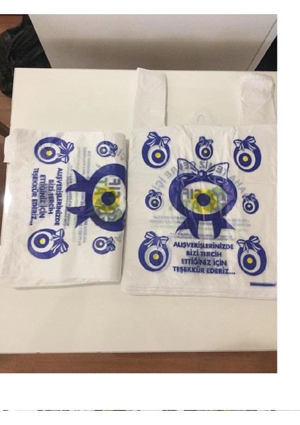Nazar Boncuk Baskılı Hışır Poşet Orta Boy 5 kg
