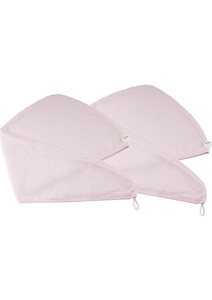 Mikrofiber Saç Bonesi Ikili Pembe