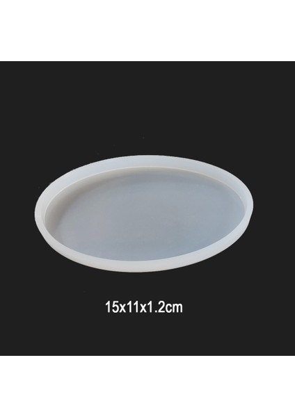 Bardak Altı Oval şekli Reçine Epoksi Kalıp - Kod:183