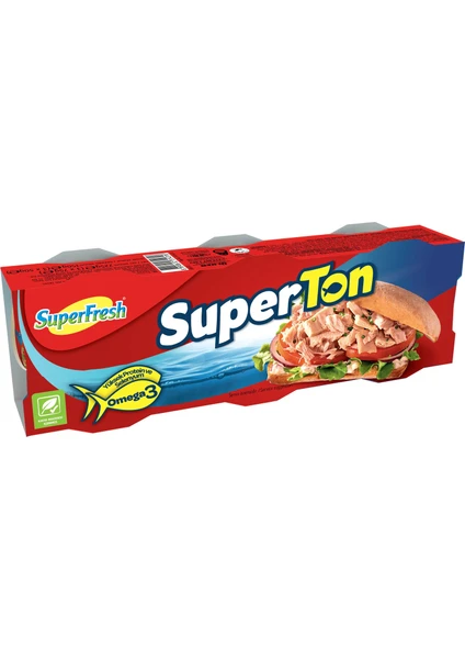 Superton Ayçiçek Yağlı Ton Balığı 3x75 gr