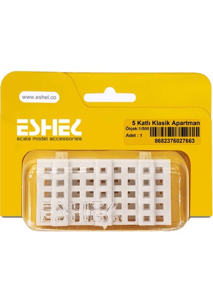 Maket 5 Katlı Klasik Apartman 1/500 Ölçek fiyatları