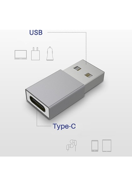 MH-301 USB To Type-C Dişi Çevirici Dönüştürücü Adaptör