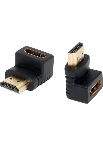 90 Köşe Dirsek Erkek-Dişi HDMI Çevirici