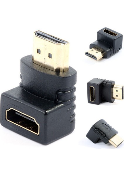 90 Köşe Dirsek Erkek-Dişi Uzatma HDMI Çevirici