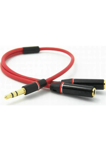 3.5mm Stereo Ses Kulaklık Çoklayıcı Kablo