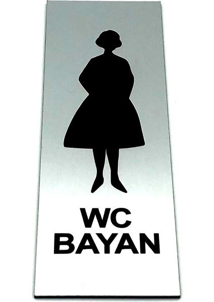 Wc Tuvalet Tabelası Bayan Bay Takım 2 Adet Kapı Yönlendirme Levha