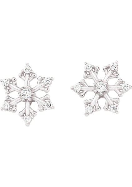 Altınsepeti Gümüş Kar Tanesi Küpe G142KP