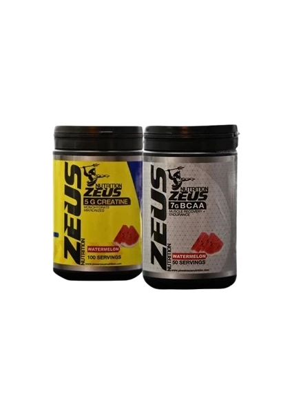 Zeus Nutrition Bcaa Recovery+ 500 gr + Zeus Nutrition Creatine 500 gr