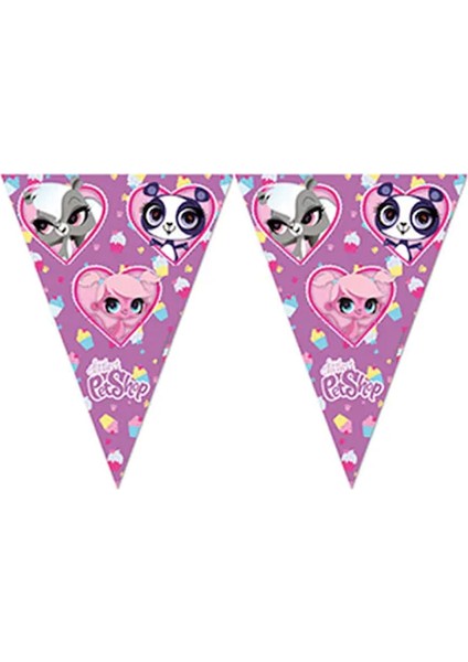 Littest Petshop Cupcake Üçgen Bayrak Set
