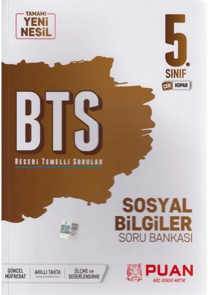 Puan Yayınları 5. Sınıf Sosyal Bilgiler BTS Beceri Temelli Soru Bankası