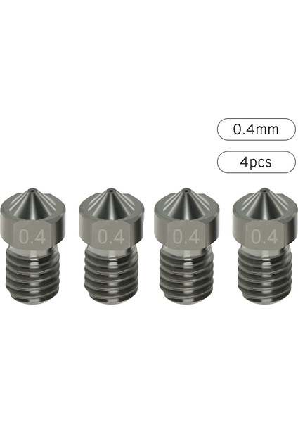 4'lü Sertleştirilmiş Çelik Nozullar V6 Memeleri (Yurt Dışından)