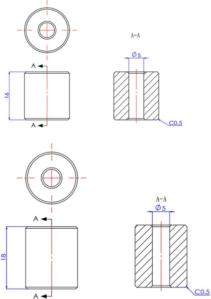 Silikon Katı Spacer Y Ekseni Tel ile Yeniden (Yurt Dışından)