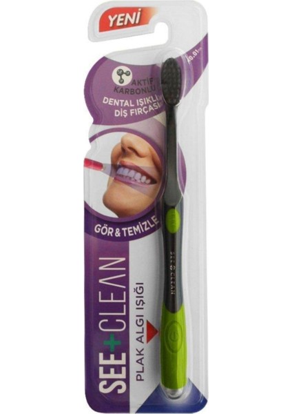 See+Clean Plak Algılama Işıklı Diş Fırçası Yeşil