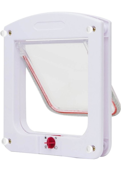 4 Yolu Kedi Köpek Kapısı 22X20X3 cm ( Pvc + Ahşap )
