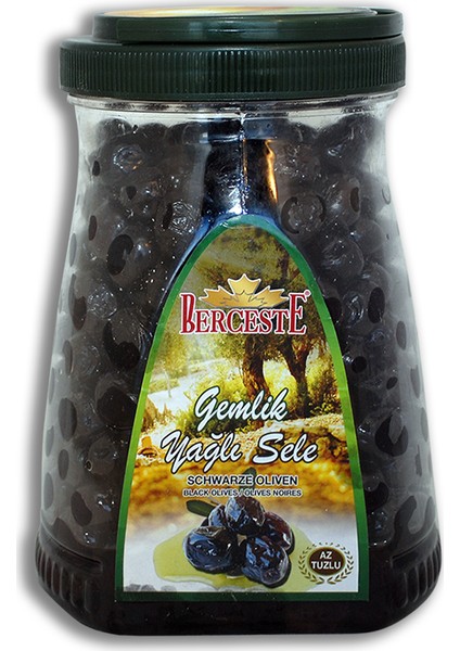 Gemlik Yağlı Sele Siyah Zeytin 1 kg