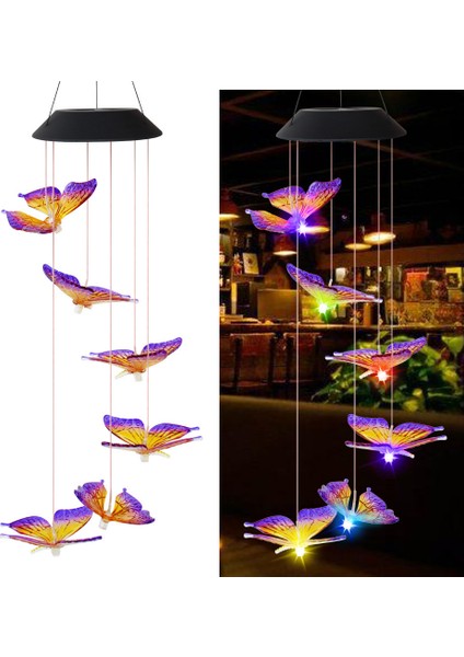 Güneş Enerjili Renkli Aydınlatma - Siyah (Yurt Dışından) fiyatları