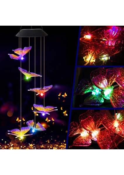 Güneş Enerjili Renkli Aydınlatma - Siyah (Yurt Dışından) indirimleri