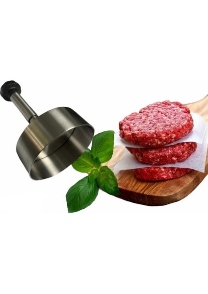 Köfte Kalıpları Hamburger Presi - 14 cm Çelik Köfte Kalıbı Hamburger Presi