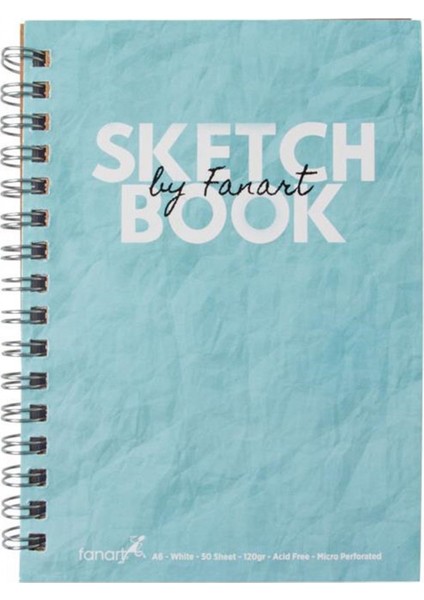 Academy Sketchbook A5 Spiralli Eskiz Defteri Turkuaz