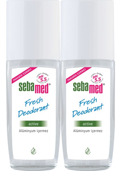 Active Deodorant 75 ml x 2