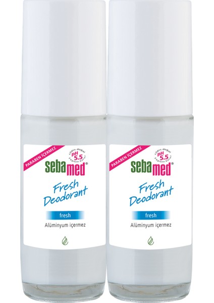 Fresh Deodorant Roll-On 50 ml x 2