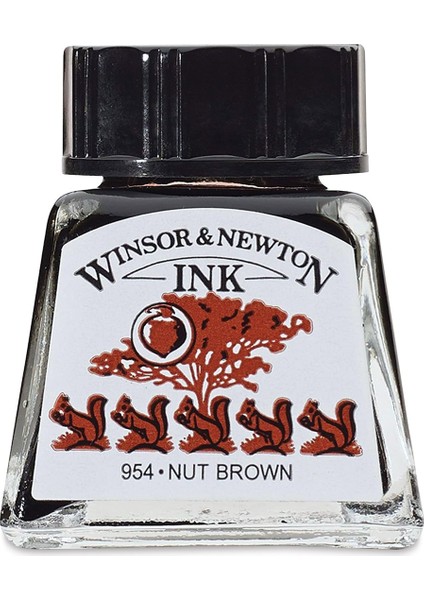 Winsor & Newton Çizim Mürekkebi 14 ml Nut Brown 441