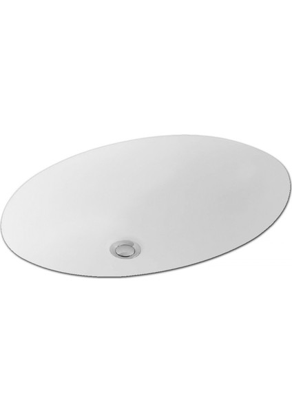 Villeroy Boch  VB61470001 Evana Oval Tezgah Altı Lavabo Taşma Delikli Alpin Beyaz 50X35