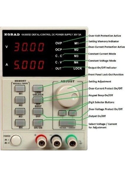 KA3005D Power Supply 30V 5A Dc Güç Kaynağı