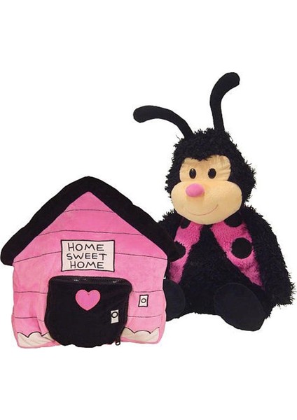 Happy Nappers - 2 In 1, Peluş Uğur Böceği ve Ev-Yastık Birarada..