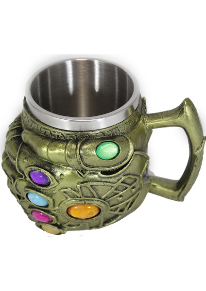 Thanosun Eldiveni 3D Çelik Kupa Bardak
