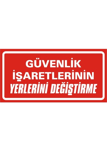 Güvenlik Işaretlerinin Yerlerini Değiştirme 2.6 mm PVC Uyarı Levhası 17 x 35 cm