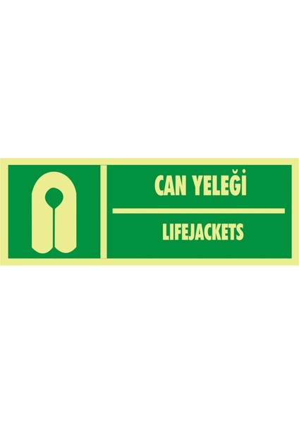 Fotolümen Can Yeleği / Lifejackets (Kendinden Yapışkanlı Etiket) 10 x 30 cm