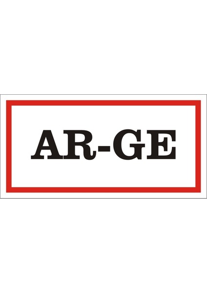 Ar-Ge 2.6 mm PVC Uyarı Levhası 17 x 35 cm