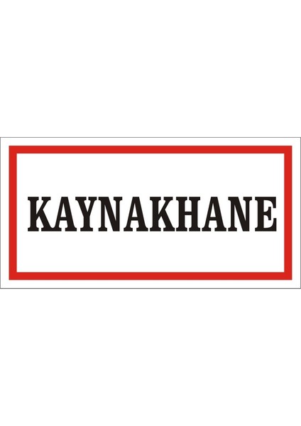 Kayakhane (Kendinden Yapışkanlı Etiket) 17 x 35 cm