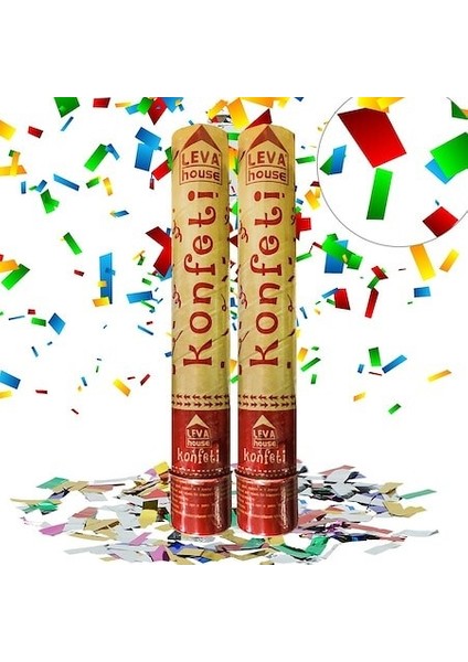 Yılbaşı Konfeti 2 Adet-30 cm Yeniyıl Konfeti Konfeti