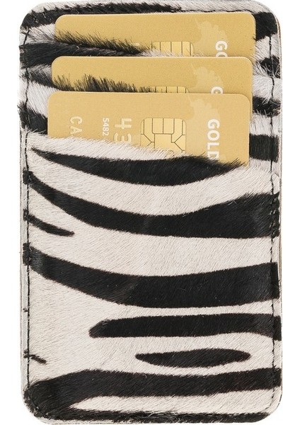 Uj-Det-Cc Deri Telefon Kılıfı iPhone 11 Pro Rst1/zebra