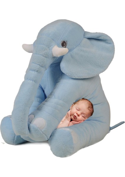 Uyku Arkadaşım Jumbo Fil - Büyük Yumuşacık Peluş Fil - 85 cm