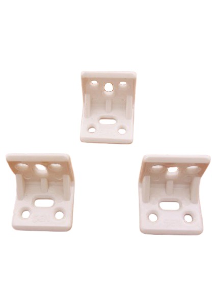 Plastik L Köşe %100 Kırılmaz Bağlantı 200 Adet Beyaz