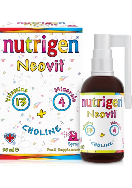 Neovit Neonatal Kolinli Vitamin Mineral Oral Sprey 25 ml