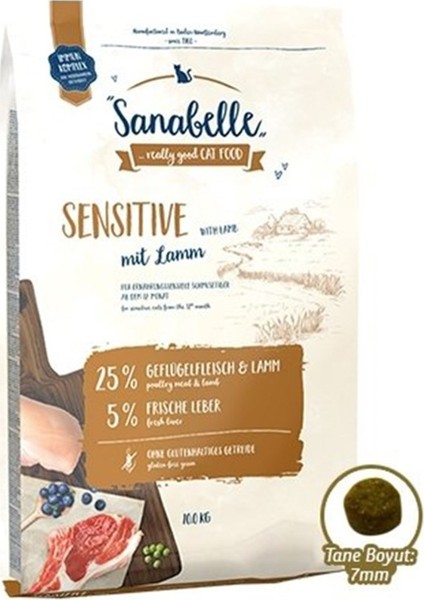 Sensitive Glutensiz Kuzu Etli Hassas Kedi Maması 10 kg