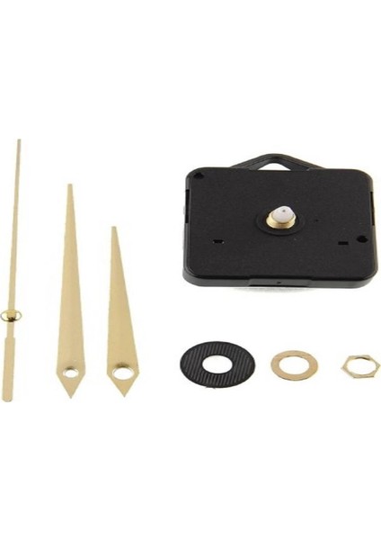 5 Adet Şaft Uzunluğu 22 mm Sessiz Duvar Saati Mekanizması Askısız