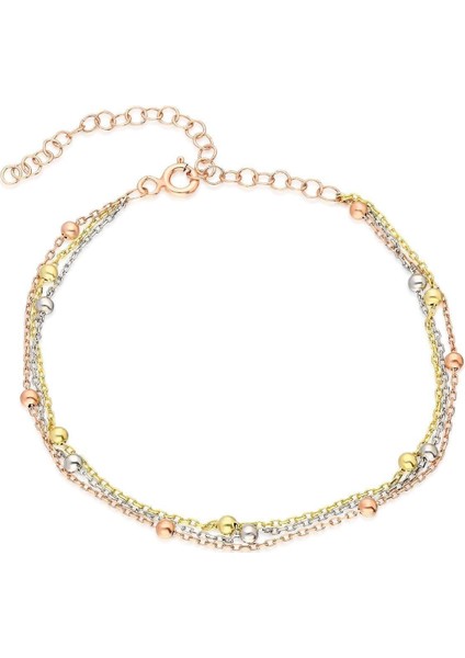 Kadın Üçlü Zincir Top Model Bileklik indirimleri