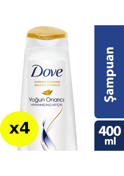 Yoğun Onarıcı Şampuan 400 ml x 4'lü