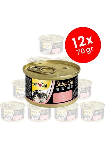 Shinycat Tavuklu Yavru Kedi Konservesi 12X70 gr