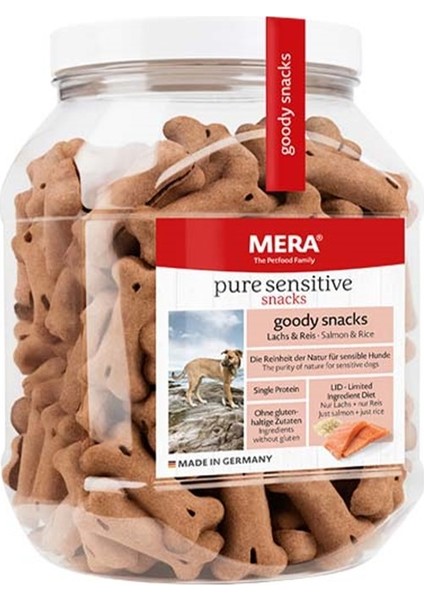 Pure Sensitive Somonlu Köpek Ödül Bisküvisi 600 gr