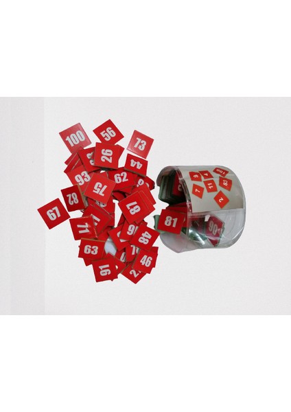 Arıtıme Sayma Pulları 100 Parça (1den 100E)