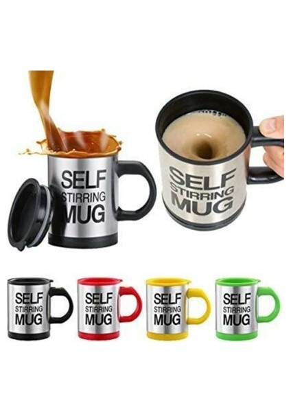 Karıştırıcı Özellikli Mikser Kupa Bardak Self Stirring Mug